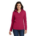 Ladies' Port Authority  Pinpoint Mesh Pullover Shirt w/ 1/2 Zip